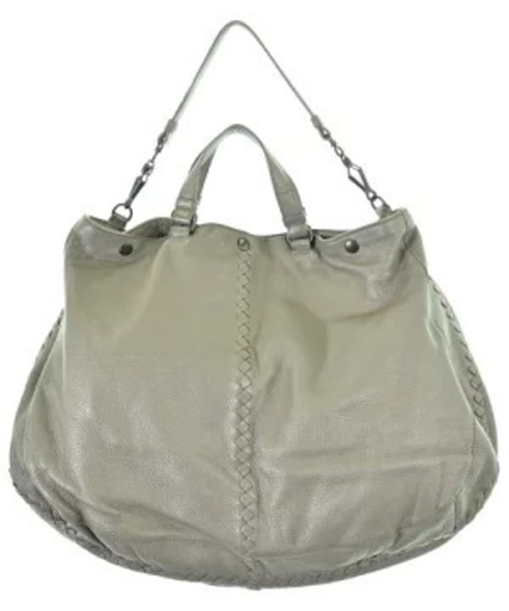 Bottega Veneta Gray Cervo Intrecciato Leather Tote Bag cervo woven intrecciate
